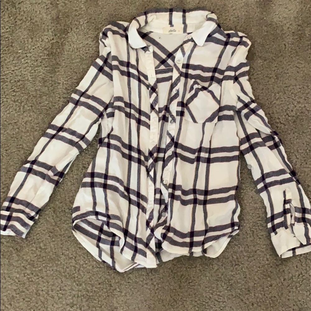 Black and white flannel